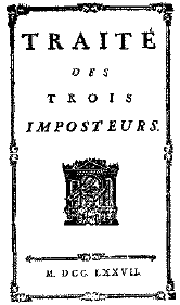 voorblad Traite des trois imposteurs