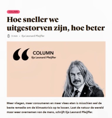 Het uitstervingsoptimisme