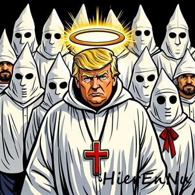 Politiek Trump Profeet KKK Cartoon.jpg